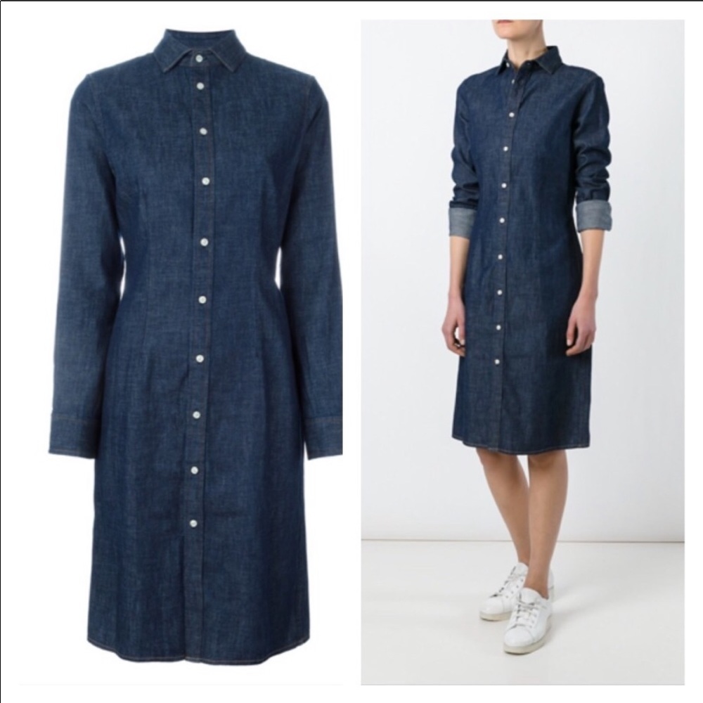 Blue denim dress